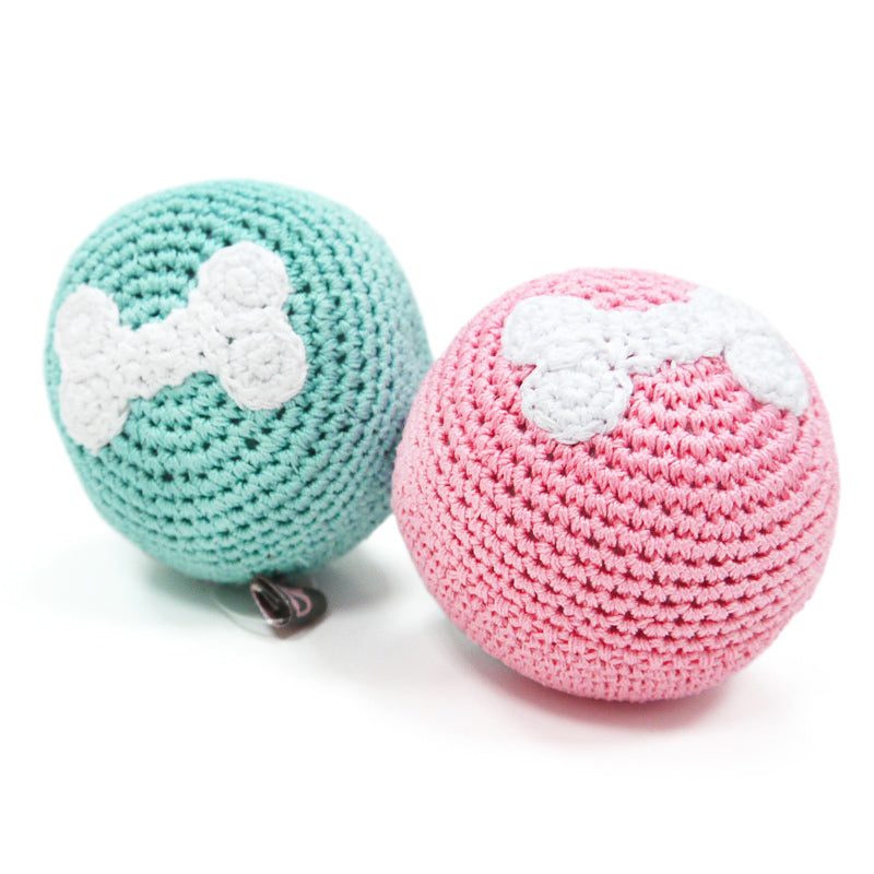DOGO Bone Ball Crochet Dog Toy
