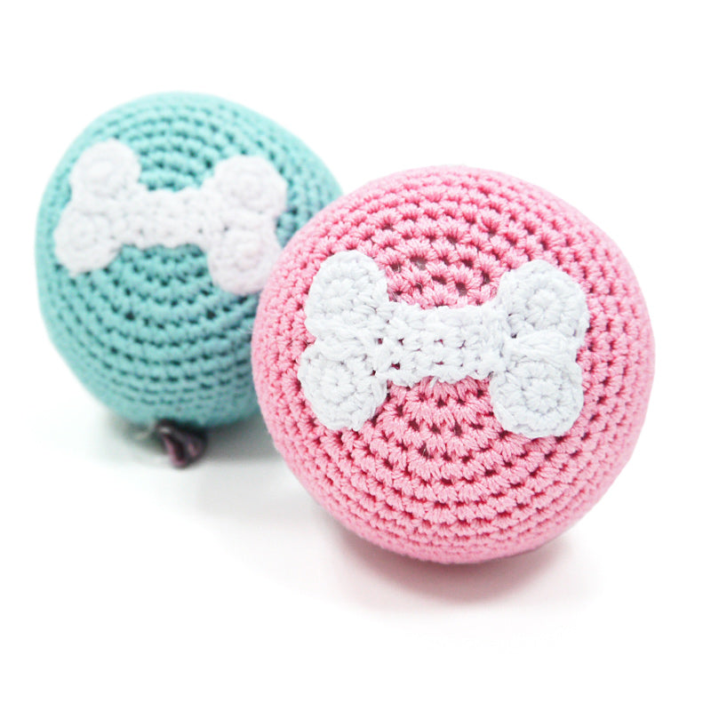 DOGO Bone Ball Crochet Dog Toy