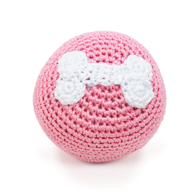 DOGO Bone Ball Crochet Dog Toy
