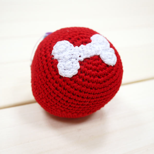 DOGO Bone Ball Crochet Dog Toy