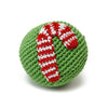 DOGO Candy Cane Ball Crochet Dog Toy