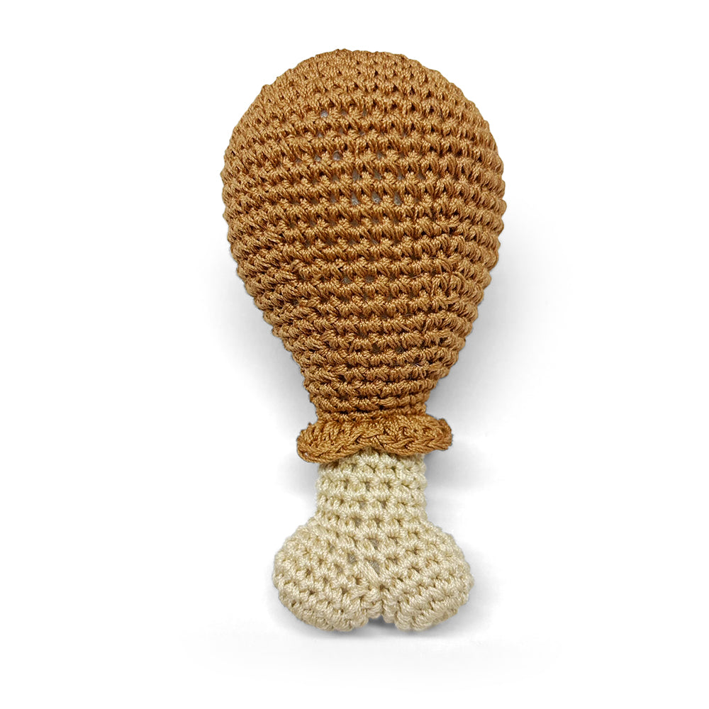 DOGO Chicken Leg Crochet Dog Toy