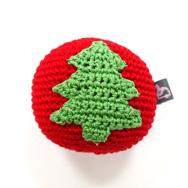 DOGO Christmas Tree Ball Crochet Dog Toy