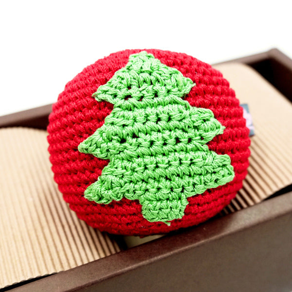 DOGO Christmas Tree Ball Crochet Dog Toy
