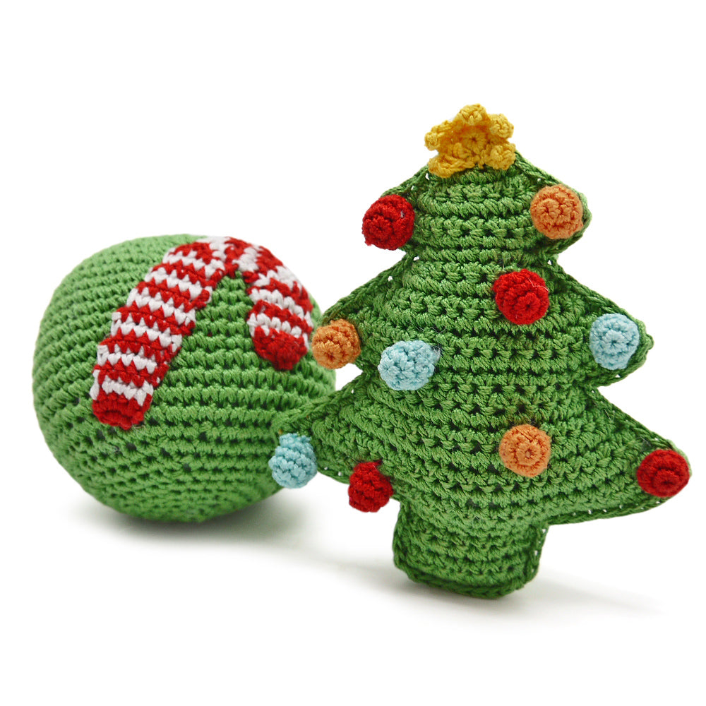 DOGO Christmas Tree Crochet Dog Toy