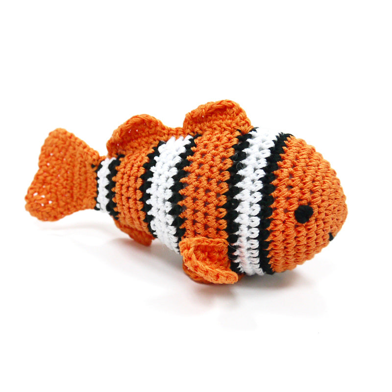 DOGO Clownfish Crochet Dog Toy