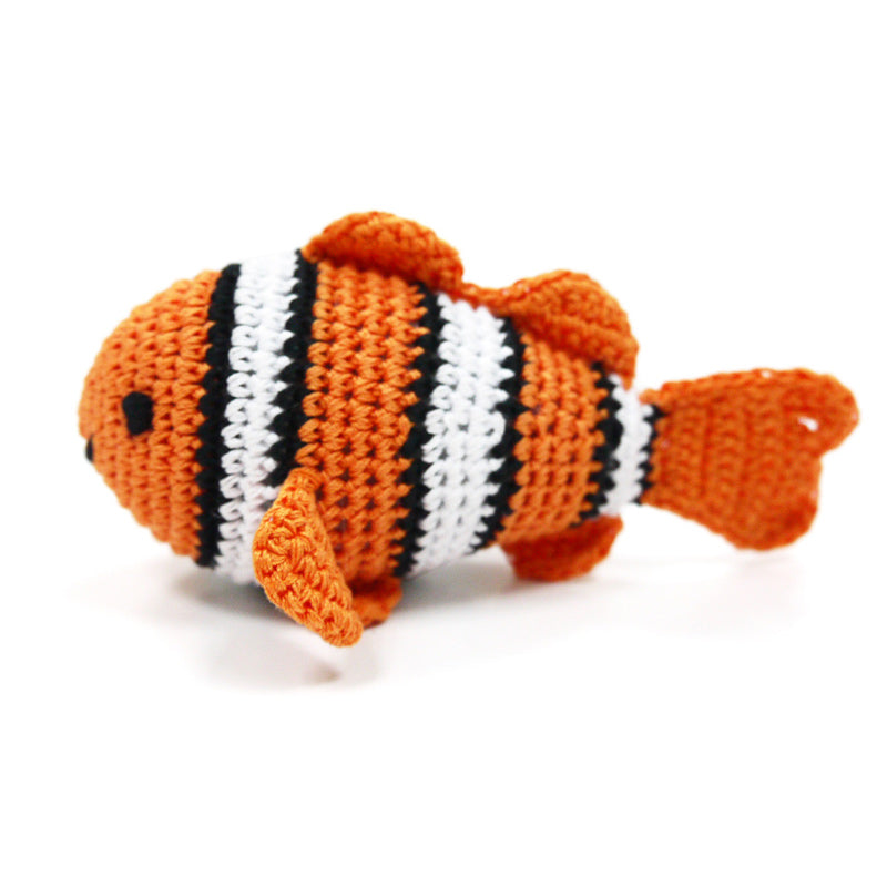 DOGO Clownfish Crochet Dog Toy