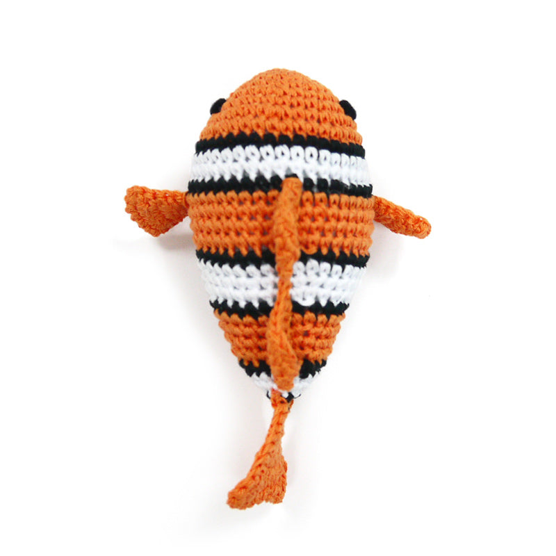 DOGO Clownfish Crochet Dog Toy