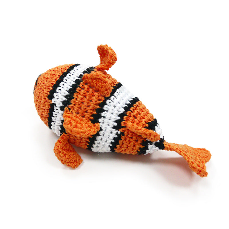 DOGO Clownfish Crochet Dog Toy