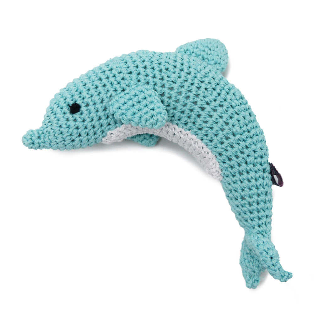 DOGO Dolphin Crochet Dog Toy