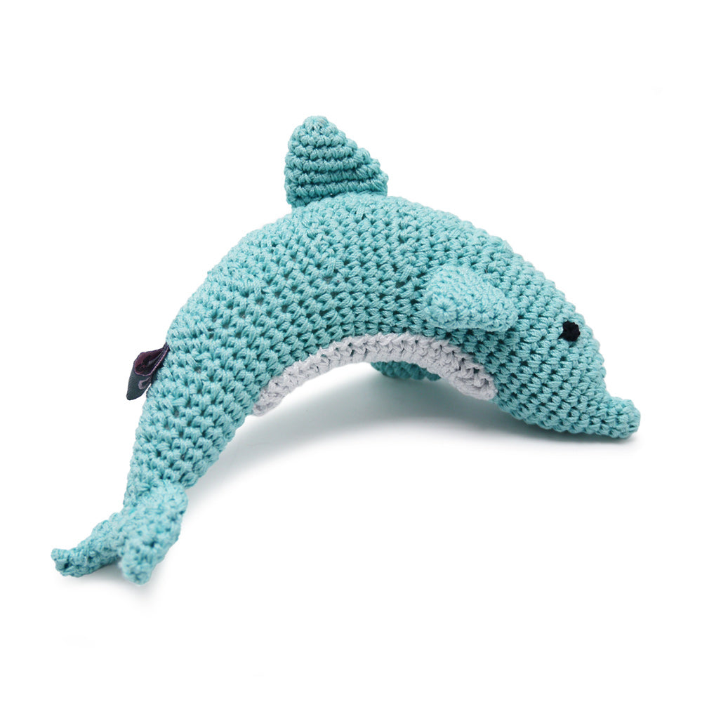 DOGO Dolphin Crochet Dog Toy