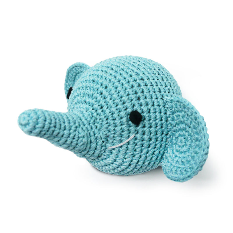 DOGO Elephant Head Crochet Dog Toy