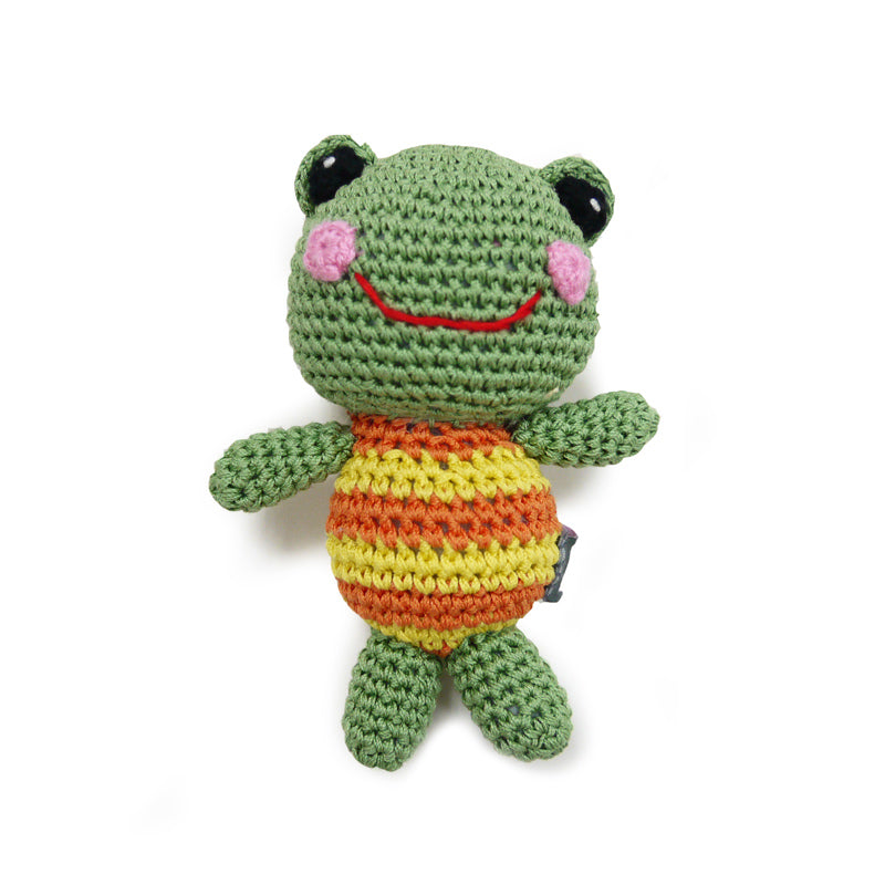 DOGO Frog Doll Crochet Dog Toy
