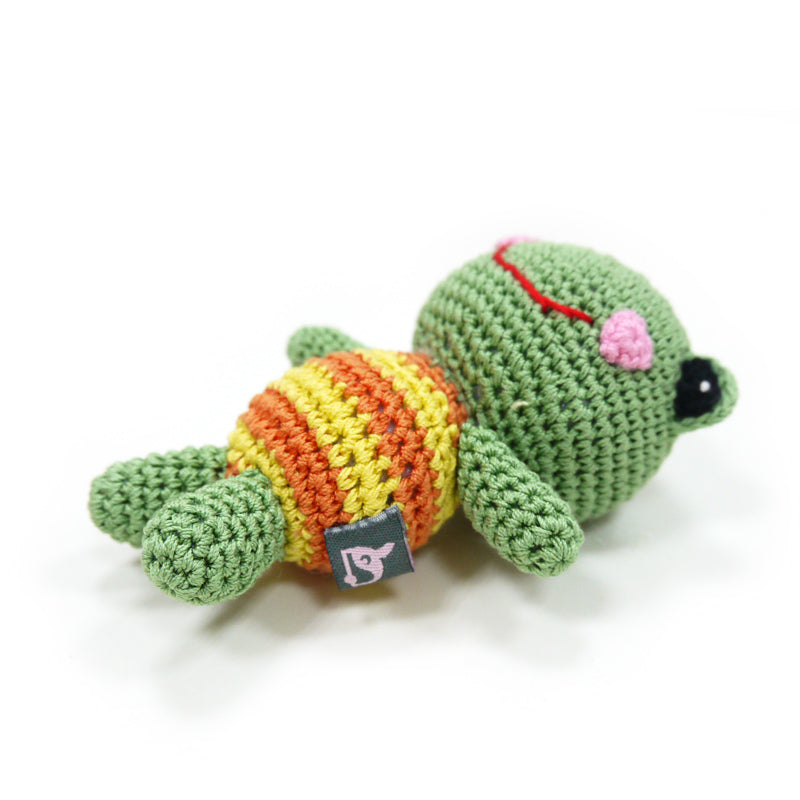 DOGO Frog Doll Crochet Dog Toy