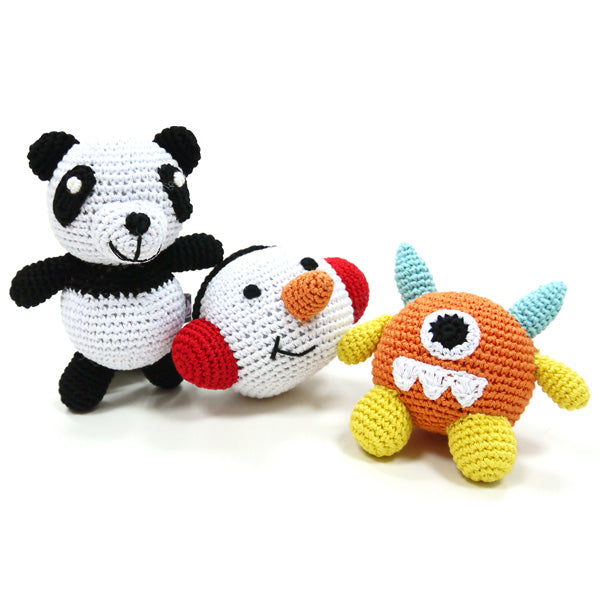 DOGO Panda Crochet Dog Toy