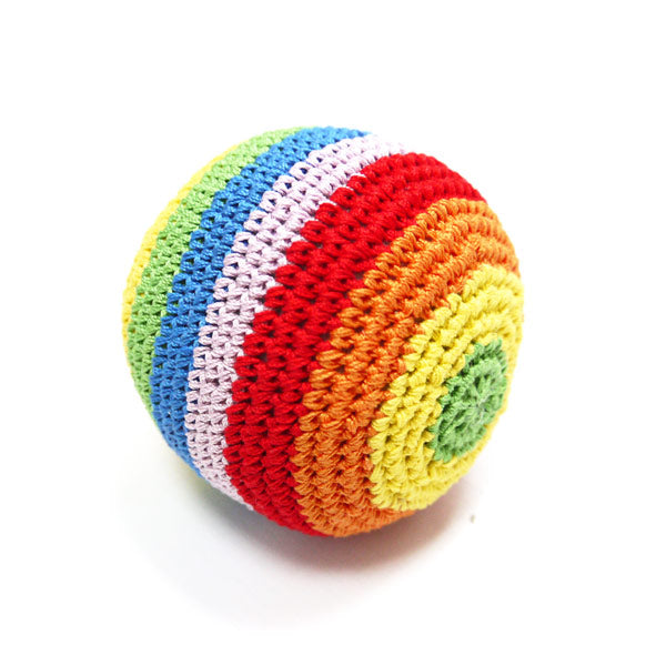DOGO Rainbow Ball Crochet Dog Toy