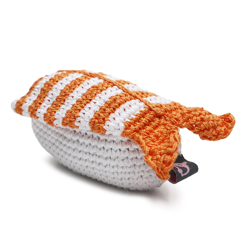 DOGO Shrimp Sushi Crochet Dog Toy