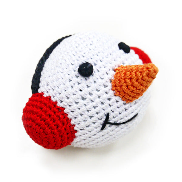 DOGO Snowman Ball Crochet Dog Toy