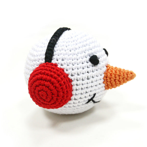 DOGO Snowman Ball Crochet Dog Toy