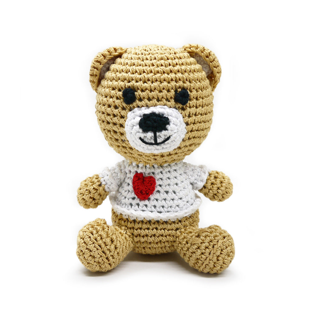 DOGO Teddy Bear Crochet Dog Toy