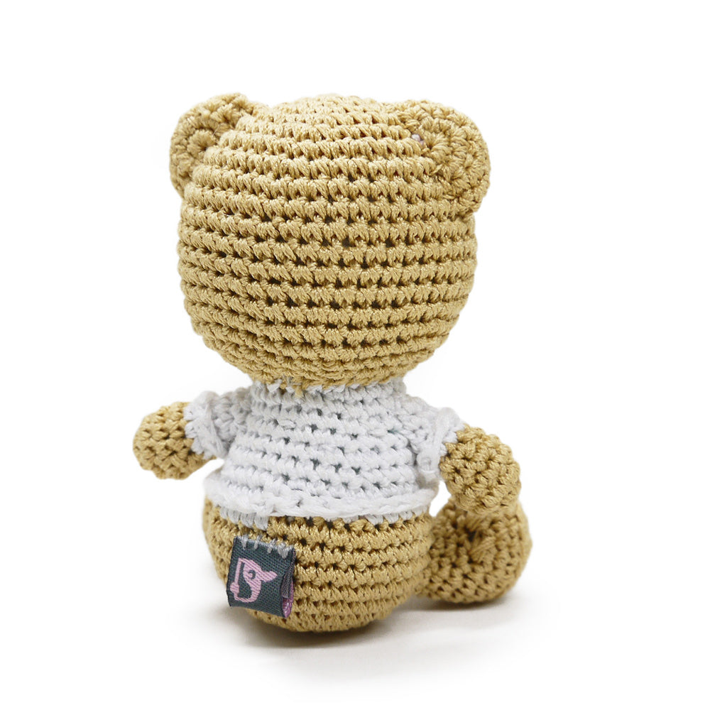 DOGO Teddy Bear Crochet Dog Toy