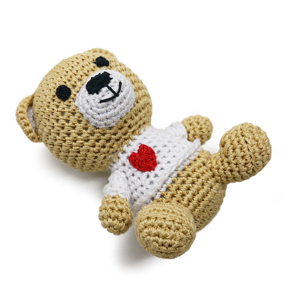 DOGO Teddy Bear Crochet Dog Toy