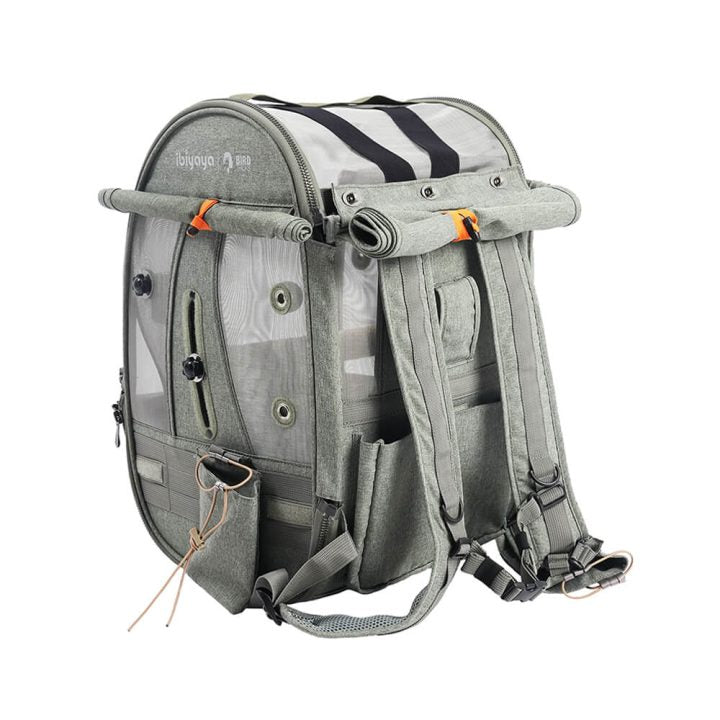 TrackPack: Backpack Bird Travel Carrier with Perch