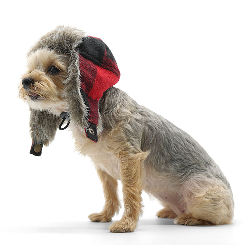 DOGO Trapper Plaid Dog Winter Hat