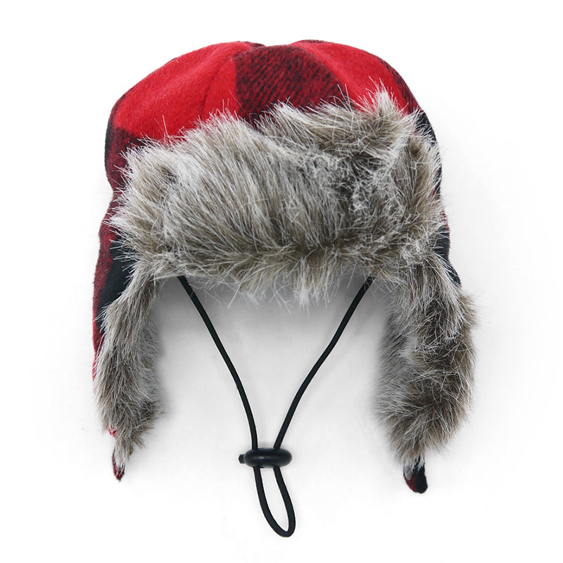 DOGO Trapper Plaid Dog Winter Hat