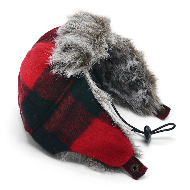 DOGO Trapper Plaid Dog Winter Hat