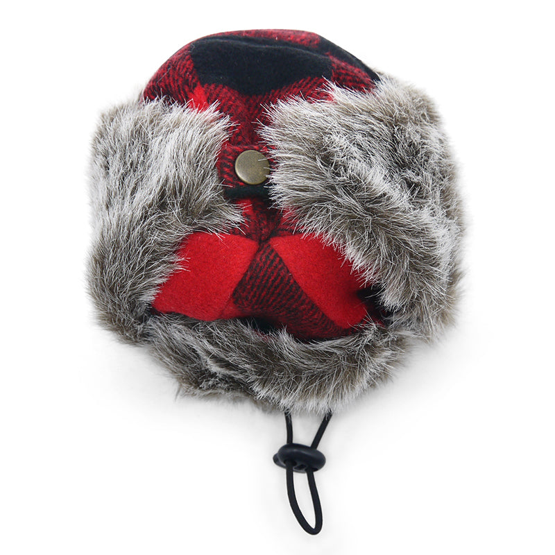 DOGO Trapper Plaid Dog Winter Hat