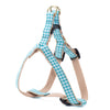 Up Country Turquoise Gingham Small Breed Dog Harness Made in USA
