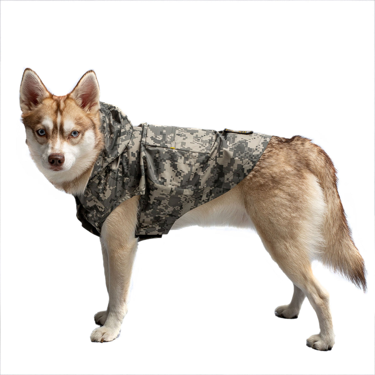 US Army Packable Dog Raincoat - Camo premium pet product
