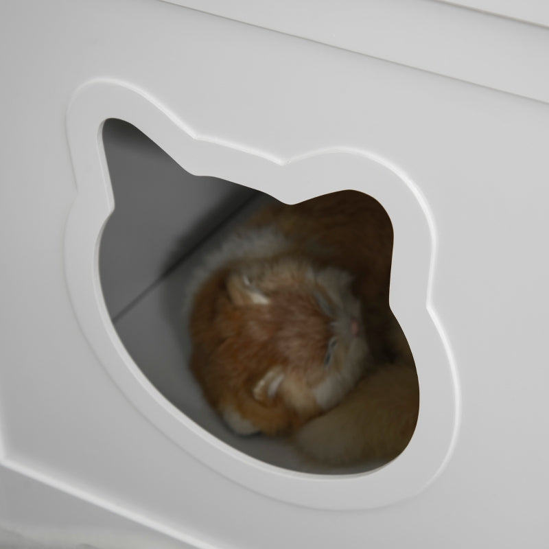 Cat Litter Box Nightstand End Table Enclosure