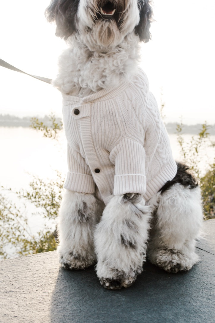 BESPOKE PAWS Brooklyn Cashmere Cardigan - NYC Designer Original Sweaters