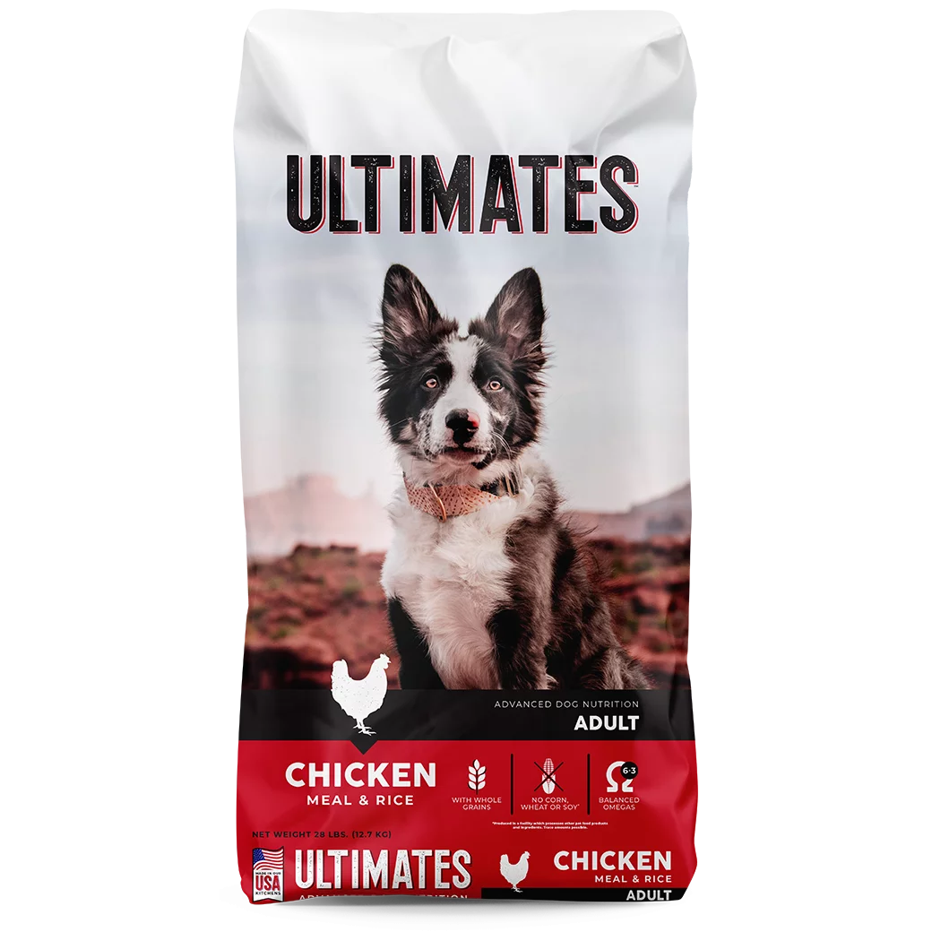 Ultimates Adult Chicken Meal & Brown Rice Dry Dog Food (28lb)