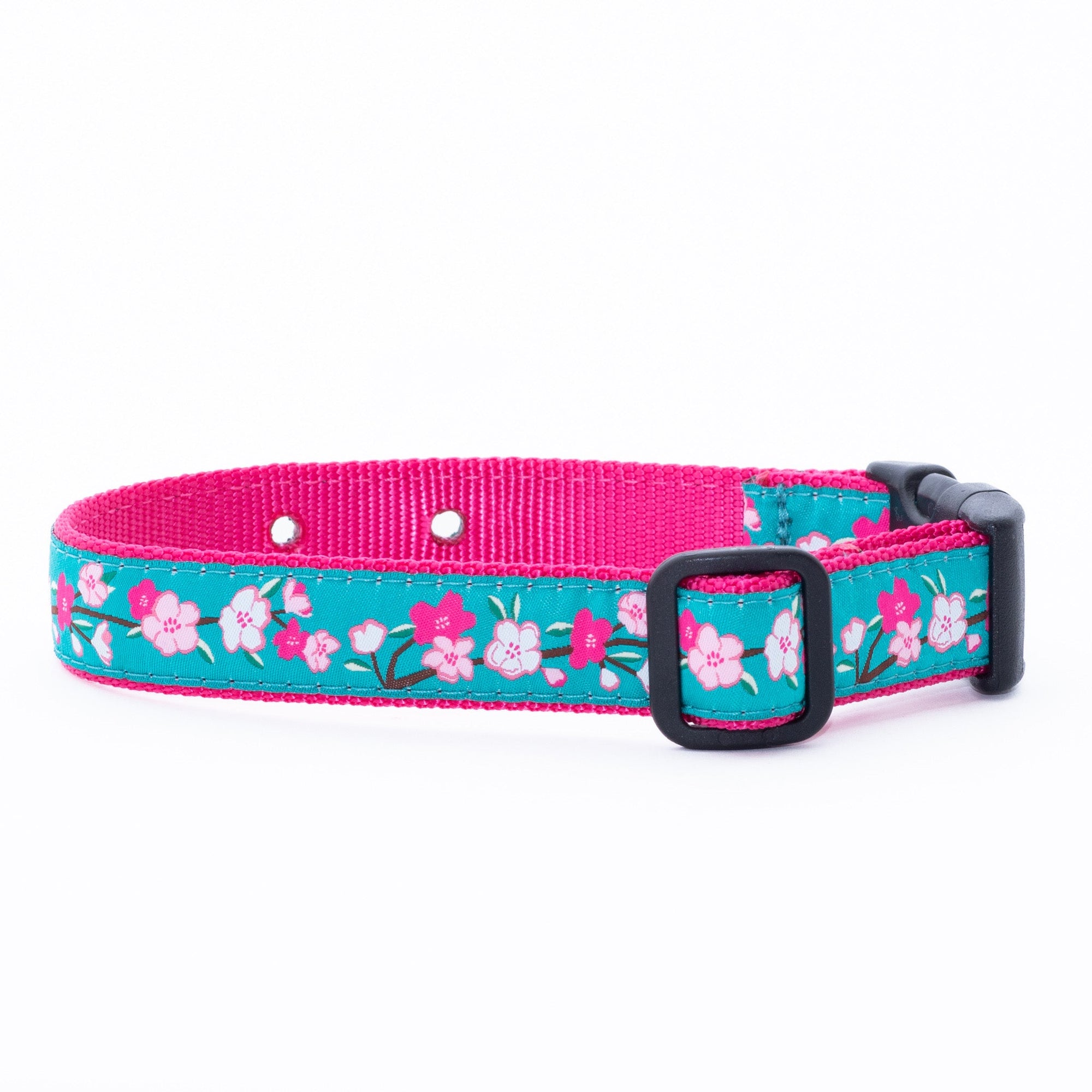 Cherry Blossoms Underground Dog Collar By: Up Country
