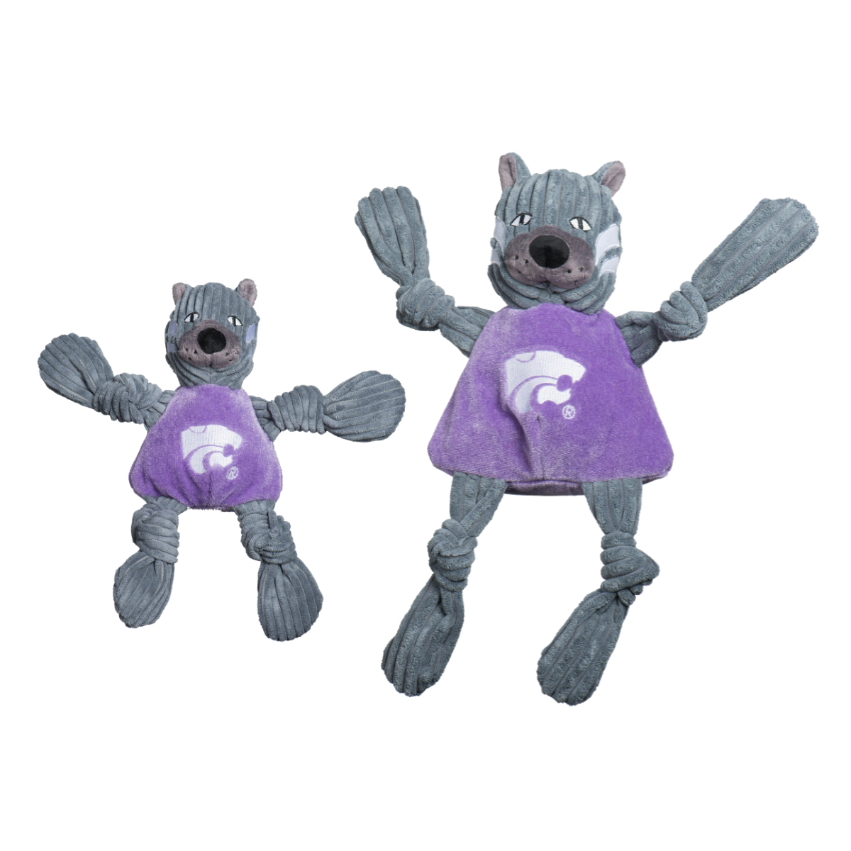 NCAA Kansas State University, Willie the Wildcat Knottie Plush Dog Toy | HT Animal Supply