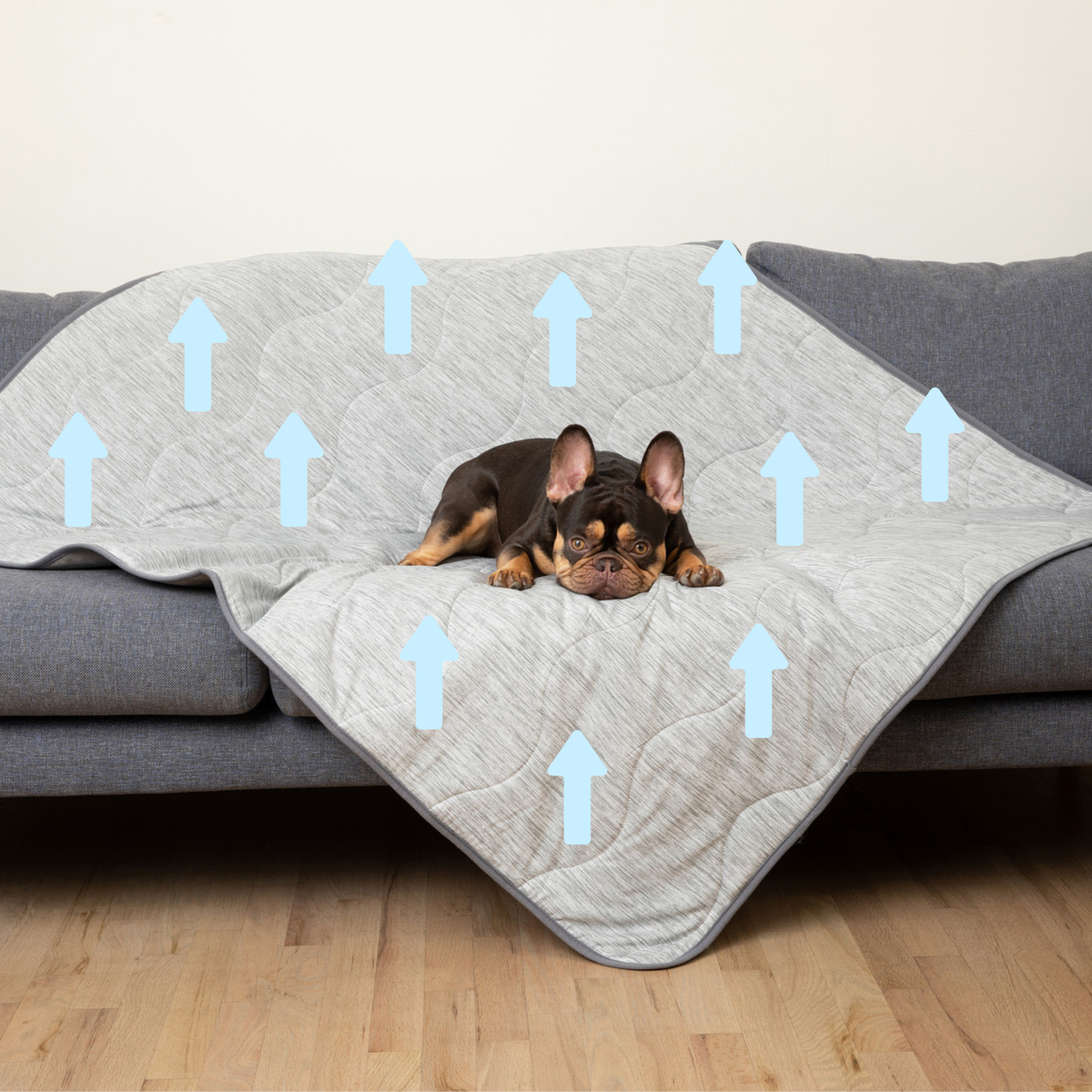PupChill Cooling Waterproof Blanket Arctic Grey 