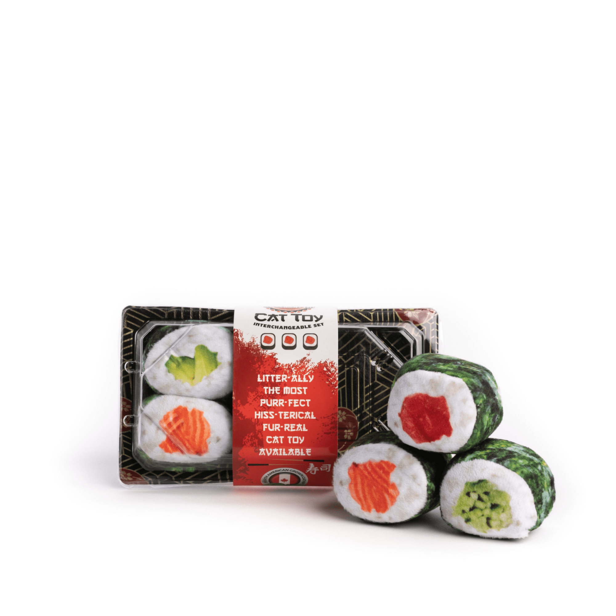Sushi Roll Cat Toy 