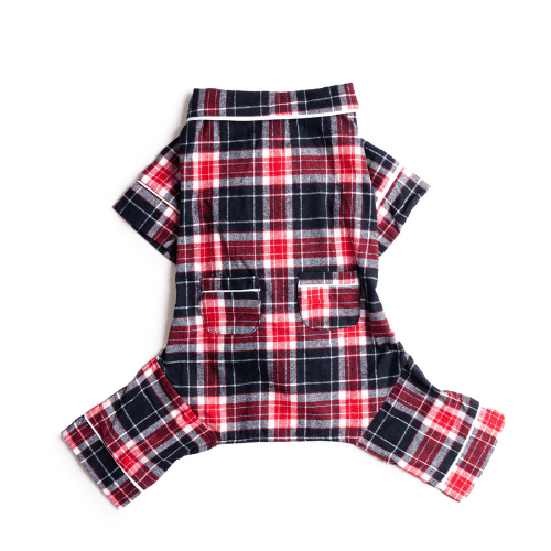 Blue Plaid Flannel Pajamas 