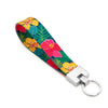 Up Country Hibiscus Cast Brass Key Ring