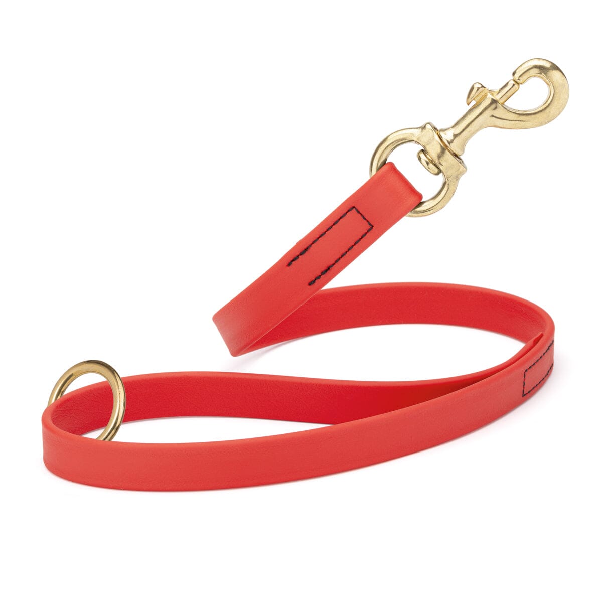Viper BioThane Traffic Dog Lead - Brass Hardware