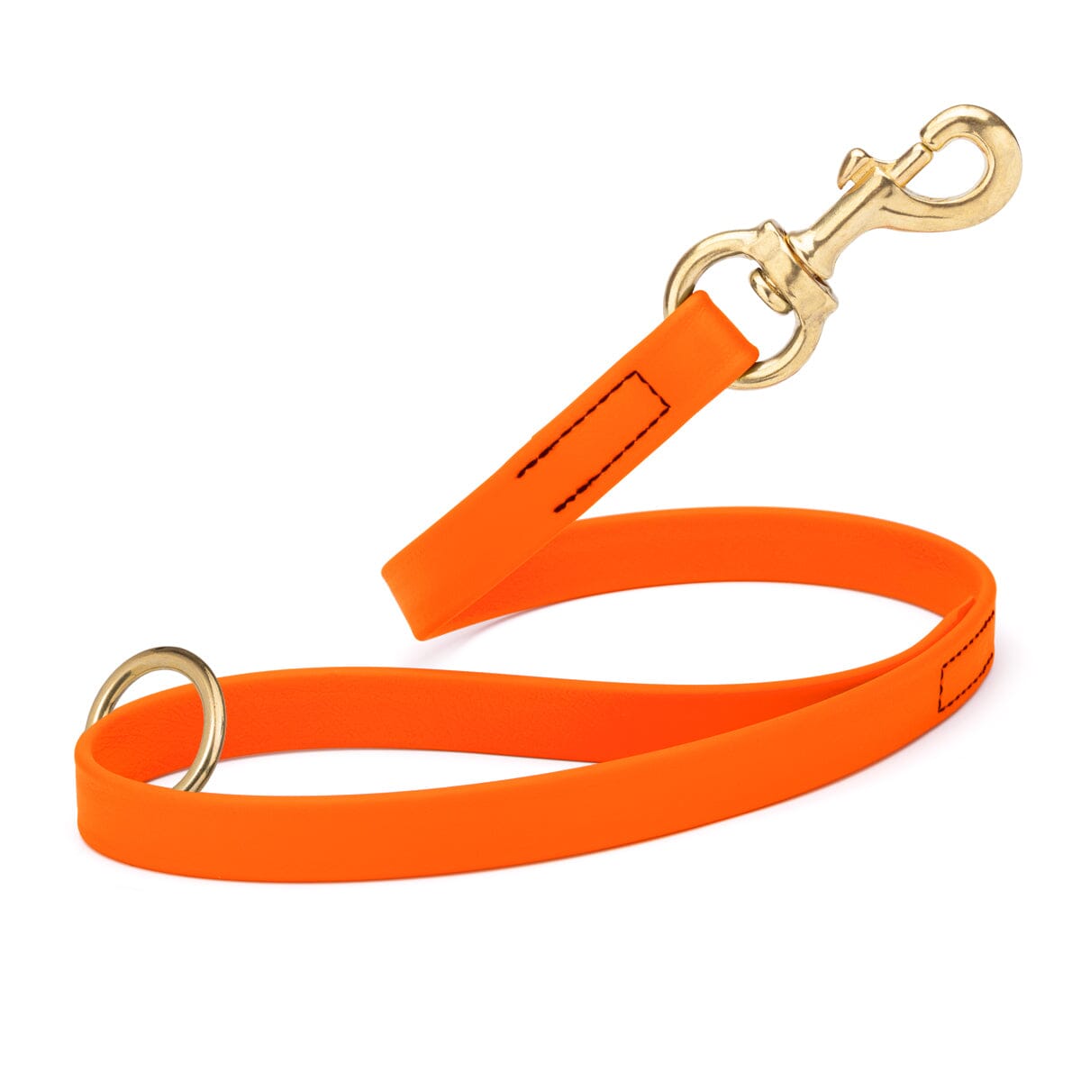 Viper BioThane Traffic Dog Lead - Brass Hardware
