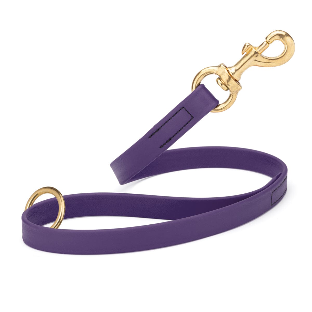 Viper BioThane Traffic Dog Lead - Brass Hardware