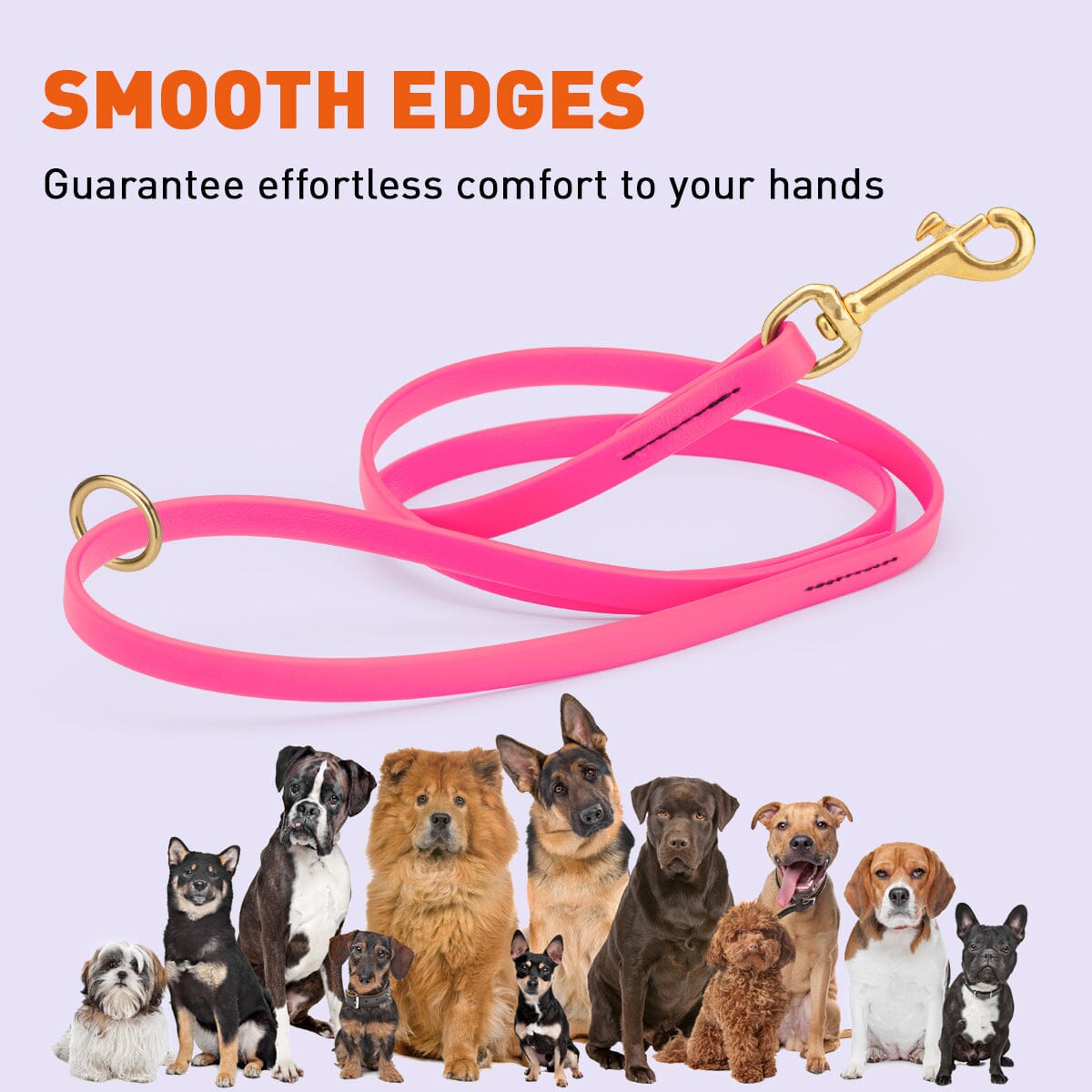 Dogline BioThane Working Dog Lead 6 ft