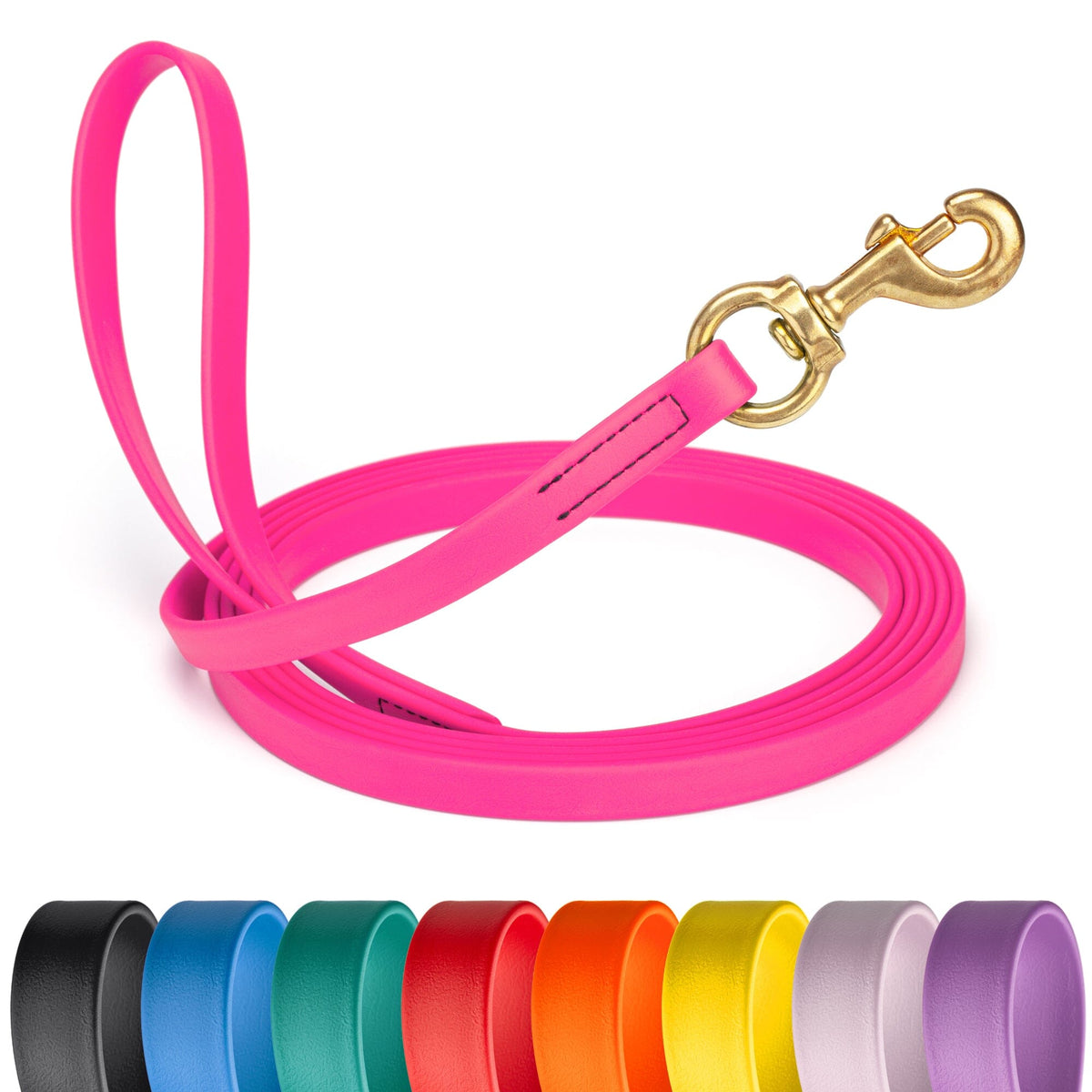Viper BioThane Long Line 10 ft Dog Lead with Brass Hardware