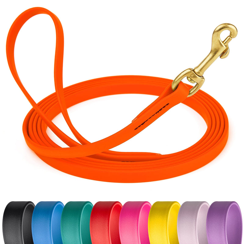 Viper BioThane Long Line 15 ft Dog Lead with Brass Hardware