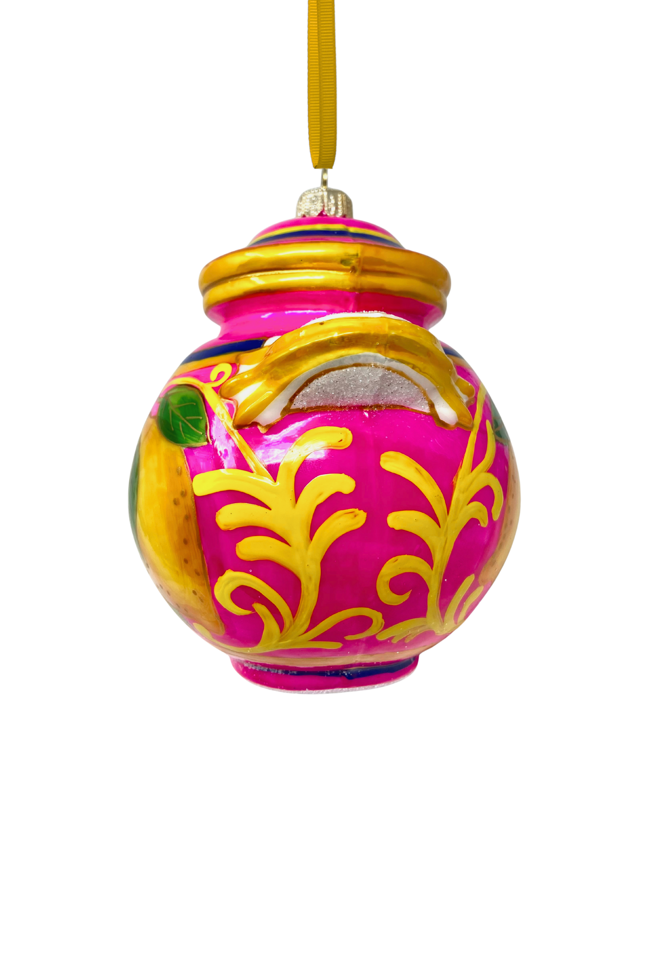 Villa Limoncello Jar Glass Christmas Ornament