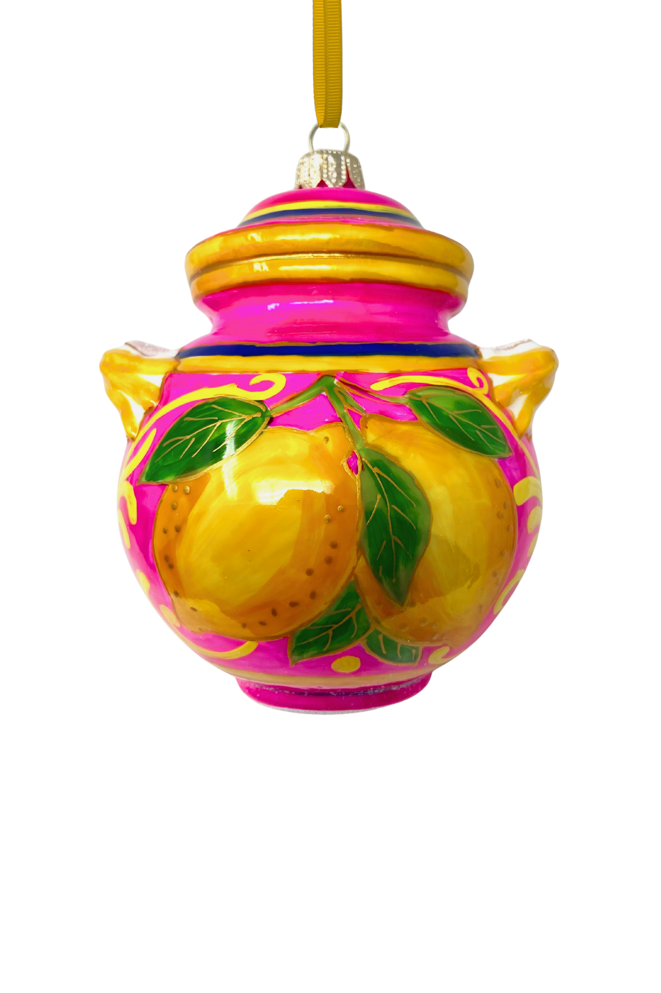 Villa Limoncello Jar Glass Christmas Ornament